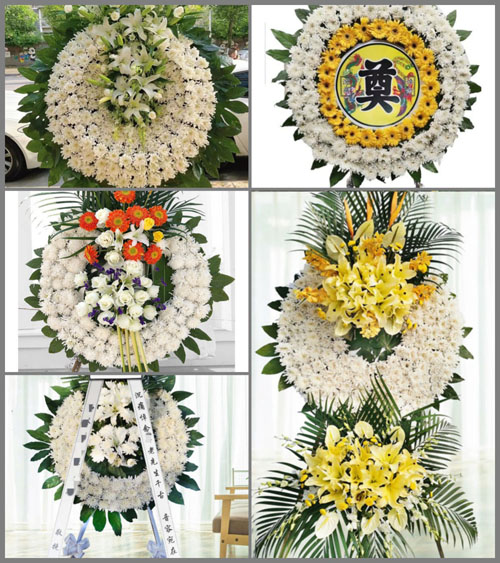 湖北孝感市大悟县芳畈镇徐楼村花圈速递
